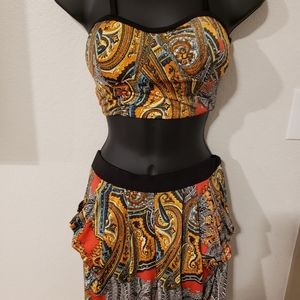 2 piece pants set harem style